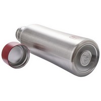 photo B Bottles Twin - Steel & Red - 500 ml - Double wall thermal bottle in 18/10 stainless steel 2
